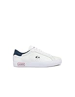 Lacoste Women's Powercourt TRI22 1 SFA Sneaker, White/Navy/Red, 9 US