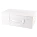 HANGERWORLD Medium White Wedding Dress Bridal Gown Garment Storage Box and Travel Carry Case