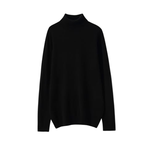 Men's Cashmere Sweater 100% Australian Wool, Slim Fit Crew Neck Pullover, Breathable Business Casual Knit