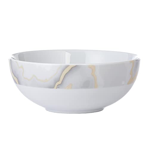 Safdie & Co. Electric Marble 16 Piece Dinnerware Set, Service For 4, Fiesta Dinnerware, Home Trends And Home Food Network Essentials, Porcelain Dinner Plates, 16" L X 12" W X 15" H #TOP1