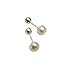 New 2026 Real 925 Sterling Silver Bread-Type Natural Freashwater Pearl Screw Back Stud Earrings For Women Hers Piercing Jewelry Fashion Accessories Creative Gift