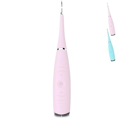Smile Therapy Ultrasonic Dental Care Package, Portable Remover Toothbrush, Tartar Remover for Cleaning Teeth (Pink)