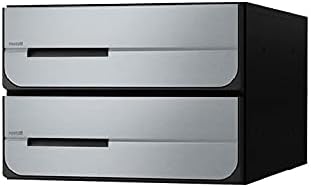 Nasta D-All KS-MB5102PU-3R-BK Post, Front and Rear Opening, Indoor Type, Black, Body Depth 16.7 inches (42.58 cm), Body Height 11.8 inches (30 cm), Body Width 11.0 inches (28 cm), 2 Pieces