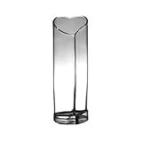 pecera Acuario pequeño de Cristal con Forma de pez Dorado, de Escritorio, romántico y Creativo, con Forma de corazón.(10 * 30cm)