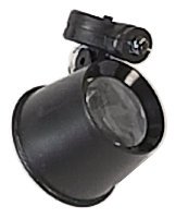 MAXIMIZE Black Jeweler's Loupe with LED Light | 10X Magnification Power | Adjustable Lighting | Ideal for Watchmakers