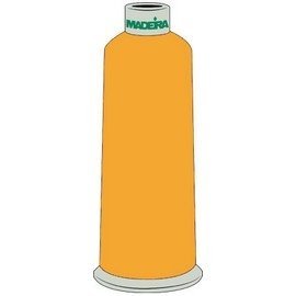 Madeira 5,500yd Polyester Thread-Yellow by Madeira - Used condition - US$10.22