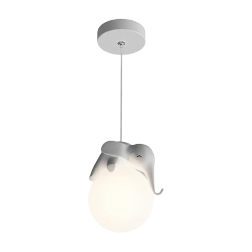 Lampe suspension de chevet dessin animé éléphant résine - Luminaire LED moderne