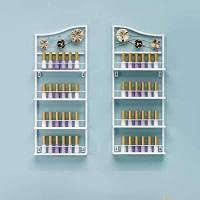 Wall Rack Estante de Pared de Esmalte de uñas de 4 Niveles montado en Bricolaje Organizador de Aceites Esenciales, Estante de exhibición de Arte de Pared de salón de uñas