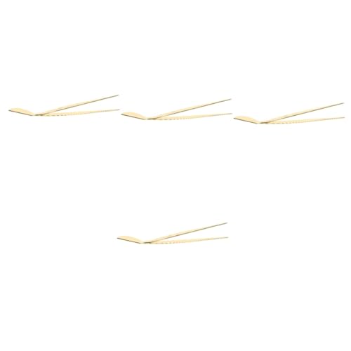 balacoo 4pcs Stainless Steel Bonsai Tweezers Bonsai Pine Tweezers for Beginners