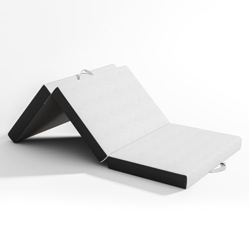 Vesgantti Faltbare Klappmatratze, Gel-Memory-Schaum Faltmatratze Gästebett Klappbar, Reisematratze mit waschbarem Bezug, Camping Klappmatratze Sessel...