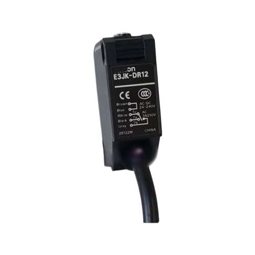 Sensor E3JK-DR12-C de 2m para evitar fallos de lectura en líneas de producción 2