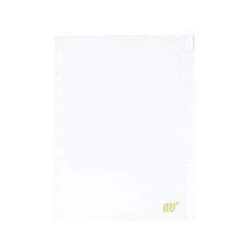 Divisória Ofício, YES, 10INTBCR, com Visor Transparente, 10 divisões Cristal