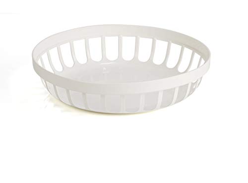 Kimmel 1 Stück Schale Brötchenschale Obstschale Servierkörbchen Brotschale Brötchenkorb Brotkorb, Mehrweggeschirr, bruchsicher stapelbar, Kunststoff, Farbe Weiß Kimmel 1 Stück Schale Brötchenschale Obstschale Servierkörbchen Brotschale Brötchenkorb Brotkorb, Mehrweggeschirr, bruchsicher stapelbar, Kunststoff, Farbe Weiß