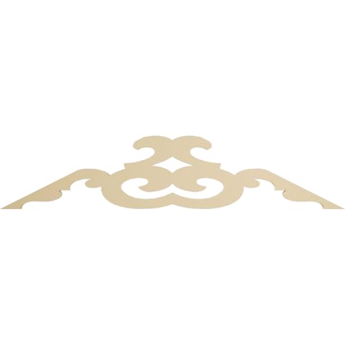 60"W x 15"H x 1 1/2"P (6/12) Pitch Benson Signature Urethane Gable Pediment, Primed Tan