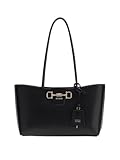 GUESS bolso de hombro bolso shopper Janie Logo Girlfriend Carryall Black negro