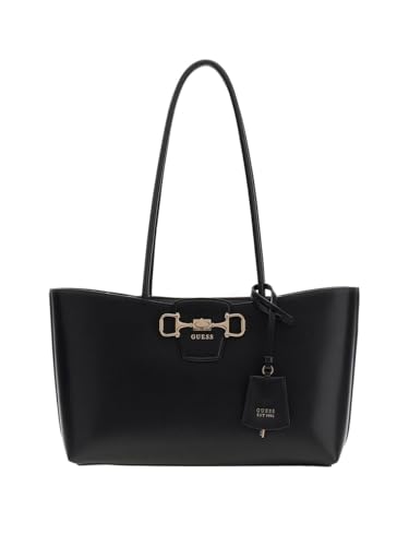 Image of GUESS shoulder bag shopper bag Janie Logo Girlfriend Carryall Black