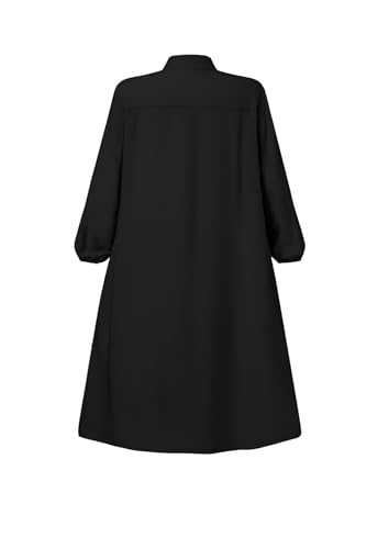 Cadymile Girls Abaya Muslim Dress with Front Zipper 2 Pockets Dress Long Sleeve Solid Islamic Prayer Clothes for Kids