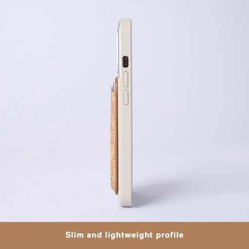 Portefeuille liège durable Atom Studios pour iPhone 16 porte-carte Magsafe