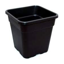 Square Pots 14L Heavy Duty Pots for Soil/Coco/Hydroponics (3x - Pot 14L)