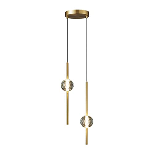 Lustre en cristal moderne suspendu | Luminaire gain de place pour chevet et mur