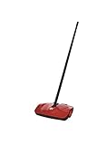 Dirt Devil Simpli Sweep Manual Push Sweeper for Carpets and Floors, PD10010, Red