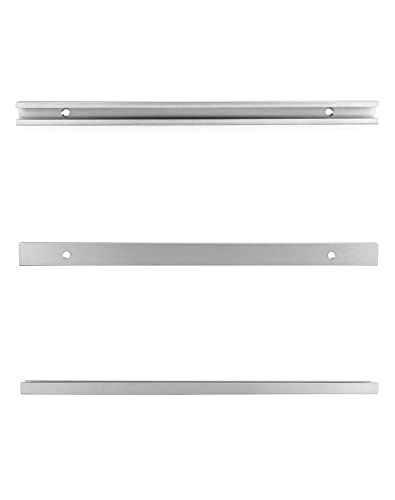 QWORK® 4 Pack T Track Rail Aluminium Extrusion, 12" 300mm, Double Cut Design, for T-bolts, Clamps, Sliding Blocks - Image 2