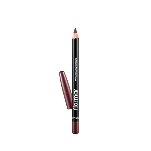 Flormar Waterproof Lipliner – Crayon a Levre Waterproof – Longue Tenue et Résistant aux Bavures – Définition Naturelle pour Tous les Teints – Crayon Contour des Lèvres Nude, 231 Berry Stain