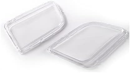 G-PLUS Front Headlight Lenses Cover Compatible with Mustang 2005-2009,(NOT Fit Shelby GT500 Models),Chrome Housing Pair Left & Right Side (Clear Lens)