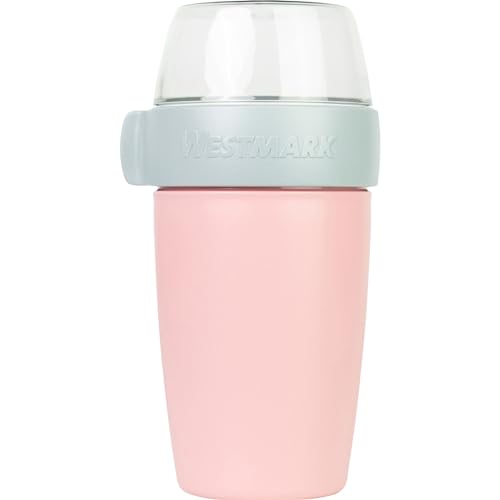 Westmark Pot à Céréales – Gobelet Pratique à Emporter, Idéal pour les Cornflakes, La Soupe, le Porridge ou le Yaourt, Va au Micro-Ondes et au Congélateur – 700 ml, sans BPA, Rose