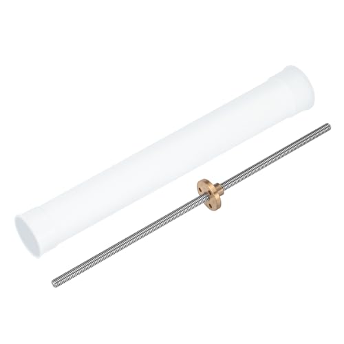 Vis plomb Tr5X1 de 200 mm avec écrou laiton sourcing map pour imprimante 3D
