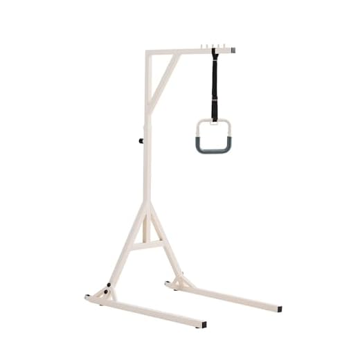 VEVOR Trapeze Bar for Bed Mobility, Height-Adjustable Bed Trapeze with 2 Casters, 350LBS Weight Capacity Heavy Duty Pull Up Assist Bar with Floor Stand for Elderly, Disabled, Bedridden Patients
