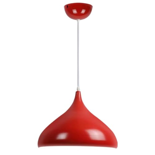 Lámpara de techo industrial roja de 42cm colgante para cocina