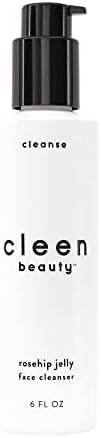 Cleen Beauty Rosehip Jelly Face Cleanser | Jelly Facial Cleanser with Rosehip Oil & Rose Water | Face Wash for Women | Gentle Face Cleanser for Women - Paraben Free | Rosehip Facial Wash (6 fl. oz)