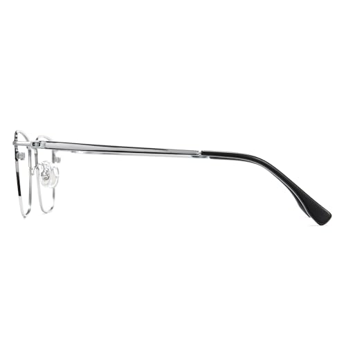 Image of Cyxus Men Blue Light Blocking Glasses Half Rimless Computer Gaming Glasses