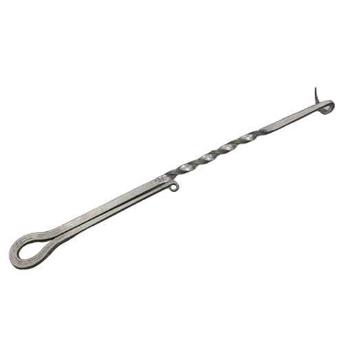 BBQ Food Flipper 13,8 Zoll Länge Edelstahl Fleischhaken Flipper Grillzubehör Leicht zu reinigende Fleischhaken zum Grillen von Fleisch Kochen Räucherzubehör Stil 2 Schweineschwanz-Fleischflossen Fleis