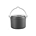 キャンピングムーン アルミ吊り鍋 小 アルミ鍋 アルミポット 2.6L MC220
