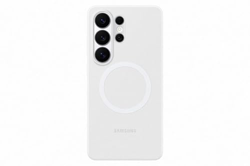 Image of Samsung Galaxy S26 Ultra Silicone Magnet Phone Case, Soft-Touch, Durable Grip, Great Feel, White