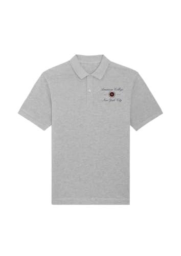 Polo American College USA gris 12 ans vêtement décontracté garçon