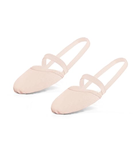 Daydance Half Soles Dance Shoes, Canvas Lyrical Ballet Shoes for Girls/Women