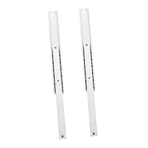 Kitandove 2 Stücke Schubladenschiene Weiß Metall