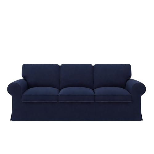 Ektorp 3 Seat Sofa Cover Slipcover Replacement Made for The IKEA Ektorp 3 Seat Sofa Cover, Couch Cover Not Include The Sofa Body,Blue