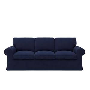 Ektorp 3 Seat Sofa Cover Slipcover Replacement Made for The IKEA Ektorp 3 Seat Sofa Cover, Couch Cover Not Include The Sofa Body,Blue