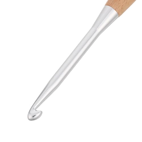 Agujas de crochet ergonómicas con mango de madera suave de 3 a 6,5 mm 4