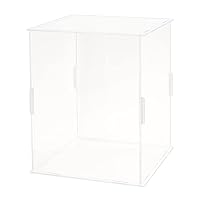 12 Vitrines Empilables FINGERINSPIRE Pour Minifigures – 4,7x4,7x7,6 Cm – Acrylique Transparent Avec Base Noire – Protection Et Exposition