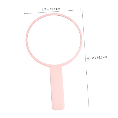 Espejo de maquillaje portátil redondo con asa x3 miniatura 7