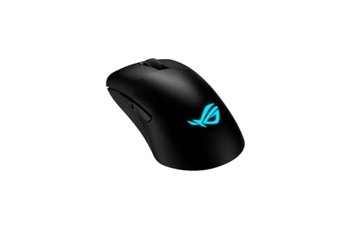 ASUS ROG KERIS WIRELESS AimPoint – Souris gaming (Connectivité tri-mode : 2.4GHz RF / Bluetooth / fillaire, capteur optique 36000 dpi, 5 boutons programmables, switches interchangeable)