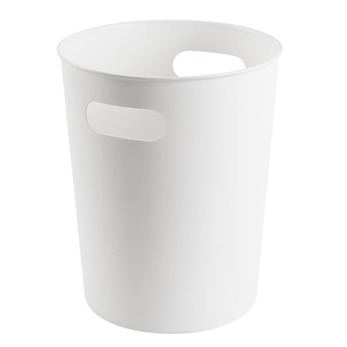 Caneca de basura plástica blanca básica 2.64 galones
