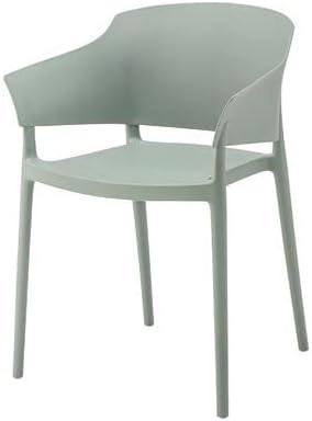 (まとめ) アームチェア ライトグリーン スタッキング可 完成品 【×2セット】 top1-ds-2518878 [独自簡易包装]
