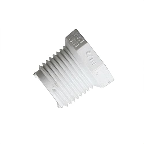 LEFITPA Replacement 1/2 Inch x 3/8 Inch Threaded x Threaded PVC Bushing SCH 40 for PrimeX 88205