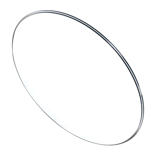 Runde Glastischplatte – 8 mm gehärtetes Glas, Tischschutz für Esszimmer, Kaffee, Bürotisch (600 mm), stilvoll, leicht zu reinigen